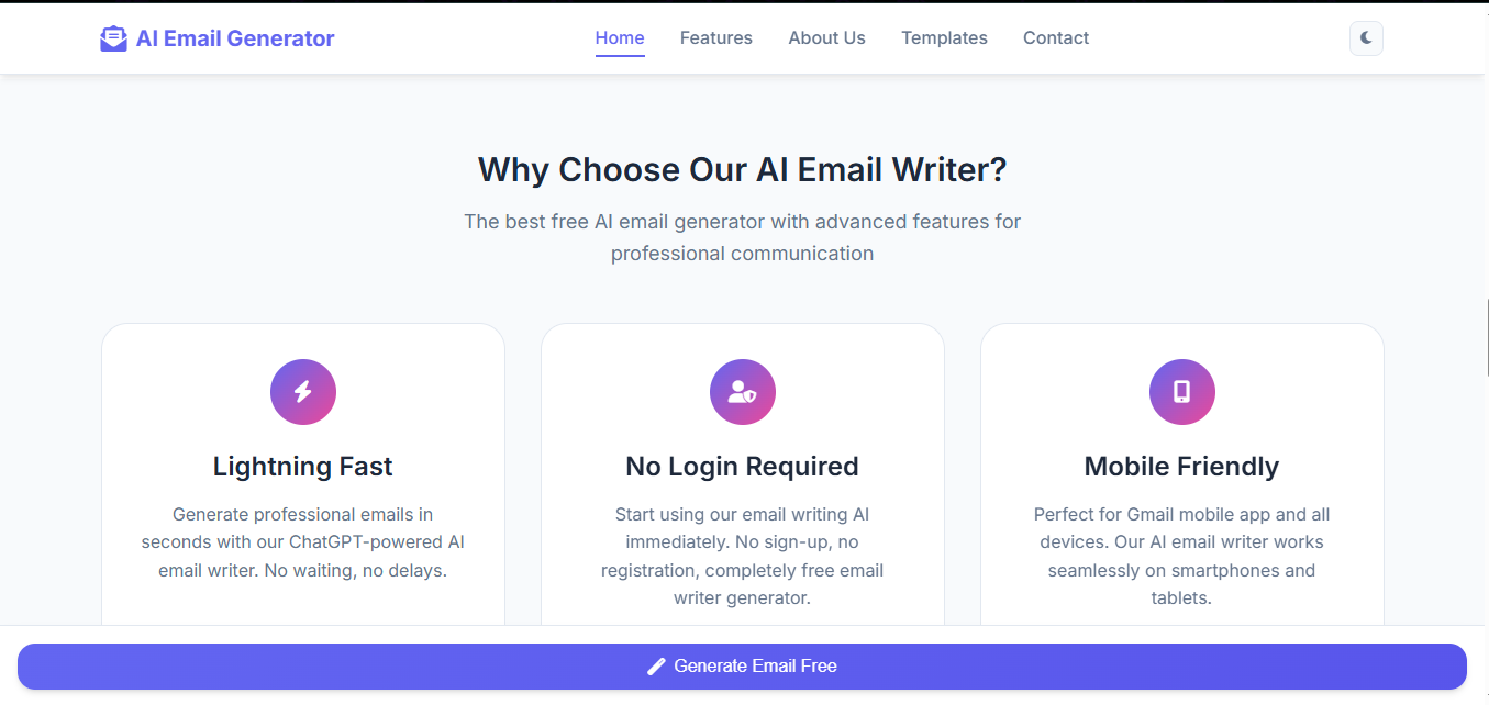 Generated Email Example